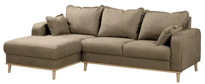 Világosbarna sarokkanapé (bal oldali) Beata – Ropez