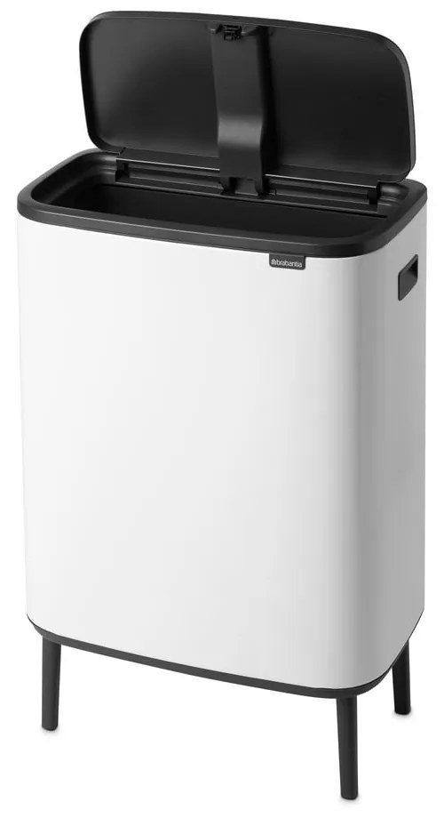 Fehér acél érintésre nyíló szemetes 60 l Bo Touch Bin Hi – Brabantia