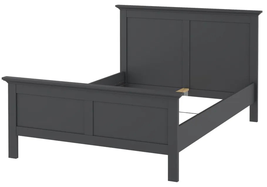 Szürke franciaágy 140x200 cm Paris – Tvilum