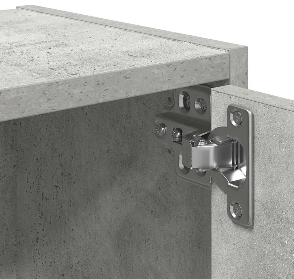 betonszürke szerelt fa könyvespolc 40x24x52 cm
