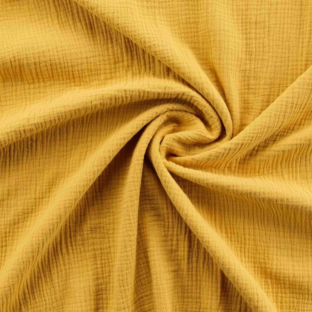 Sárga kétszemélyes-hosszabbított muszlin ágyneműhuzat 240x260 cm Angelia – douceur d'intérieur