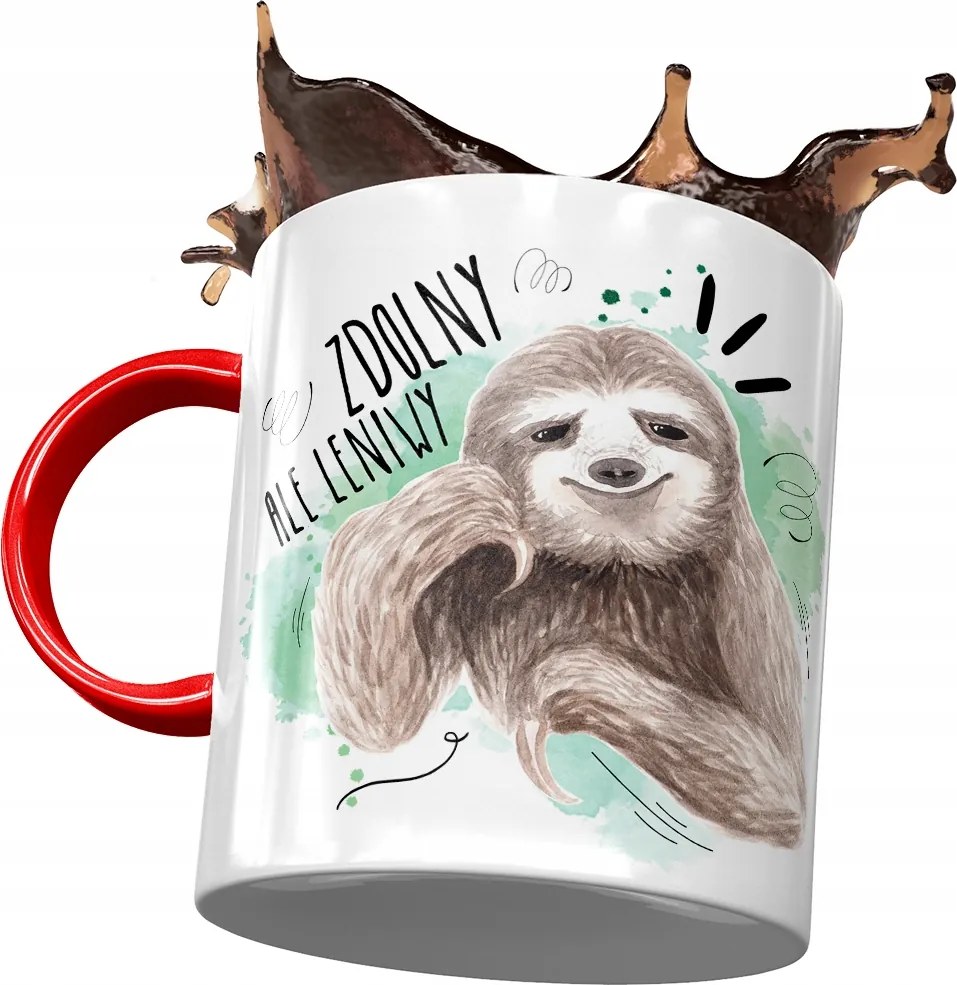 Bögre Piros Vicces Képes De Lusta Ajándék Nyomtatott Fotóval