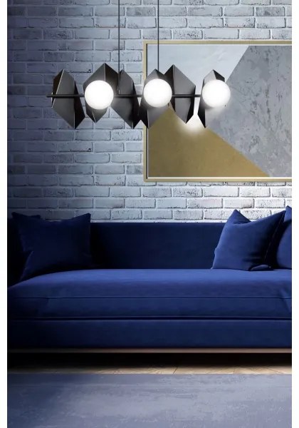 Csillár zsinóron DRIFTON 6xE14/10W/230V fekete