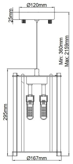 Kichler KL-CRYSTAL-SKYE-MP - LED Fürdőszobai csillár CRYSTAL SKYE 2xG9/3W/230V IP44