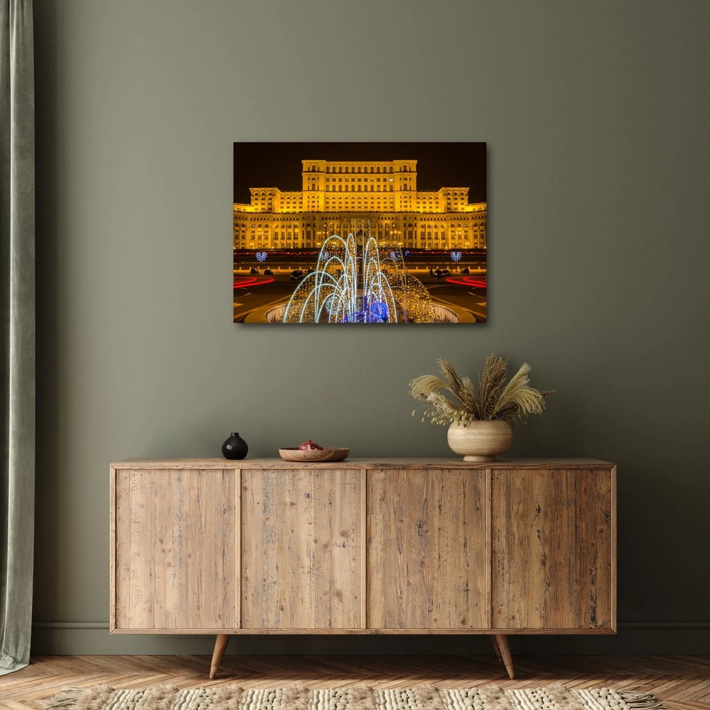 Kép - A Parlament palotája, Bukarest, Románia (70x50 cm)