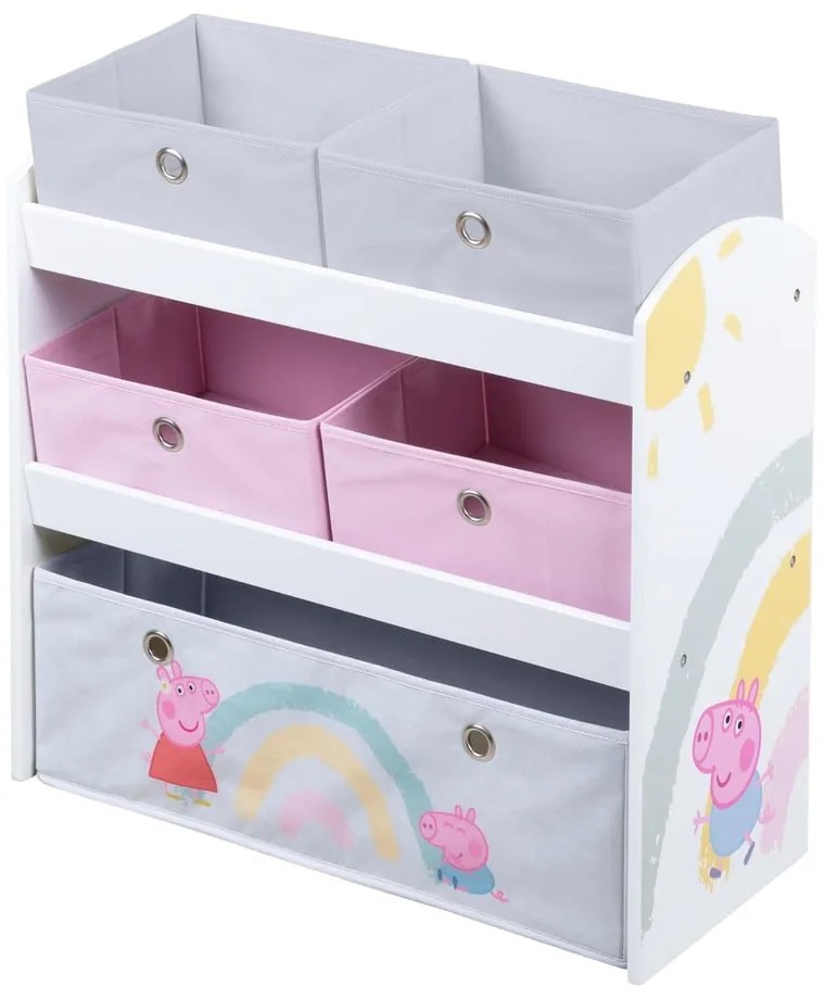 Játéktároló doboz 63.5x29.5x67 cm Peppa Pig – Roba