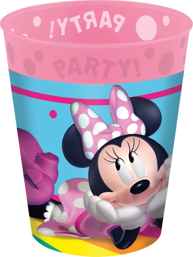 Disney Minnie Makes Me Smile micro prémium műanyag pohár szett 4 db-os 250 ml