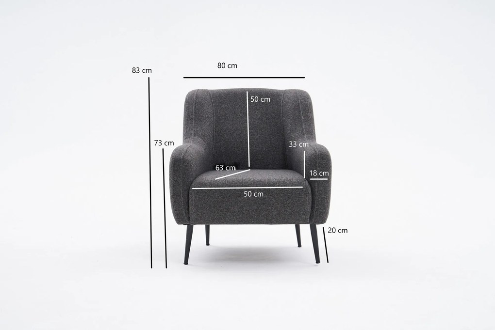 Fotel Revos - Antracit