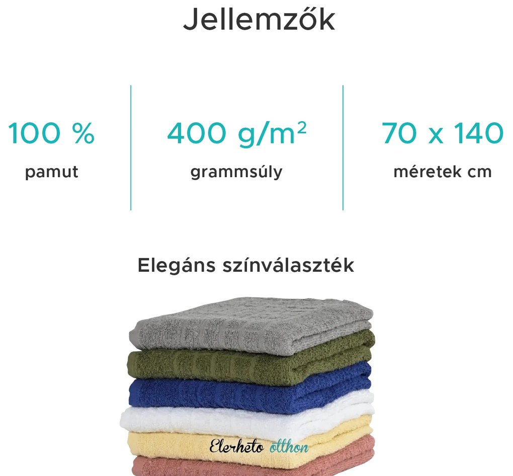 SOFT fürdőlepedő 70x140 cm világosszürke, 100% pamut