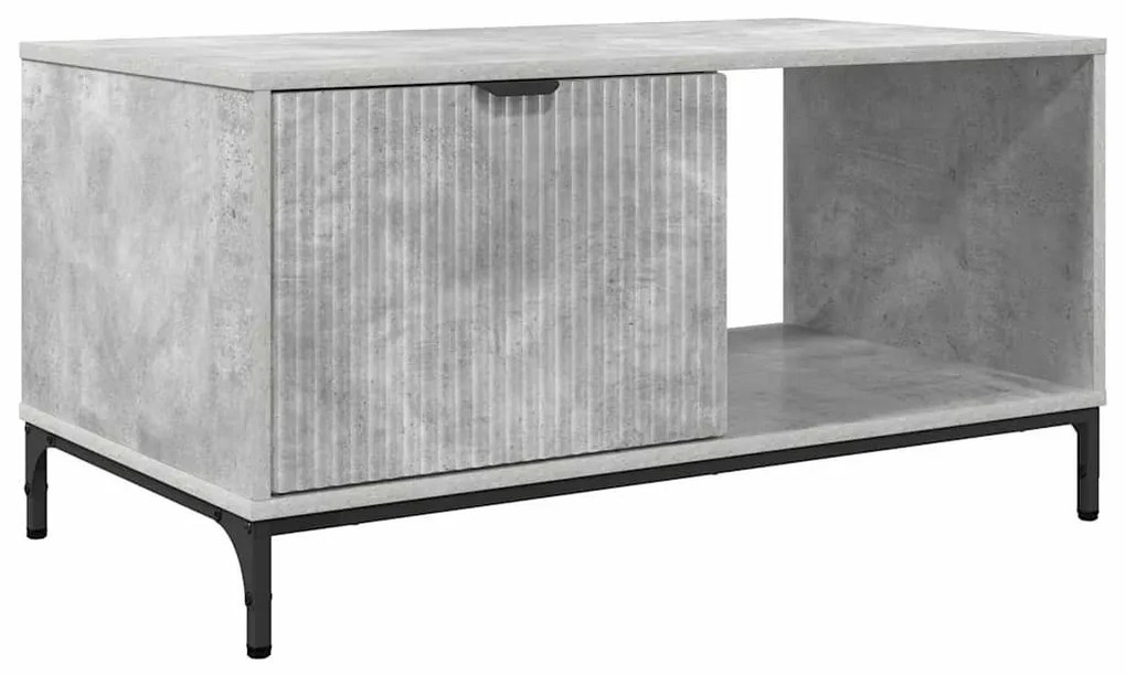 Dohányzóasztal Beton szürke 90 x 49 x 46 cm Faanyag