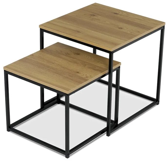 Dohányzóasztal 50×50 cm, MDF, Vad Tölgy. AF-076 OAK