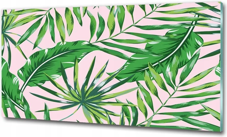 Fotó kép edzett üveg Virágos minta 125x50