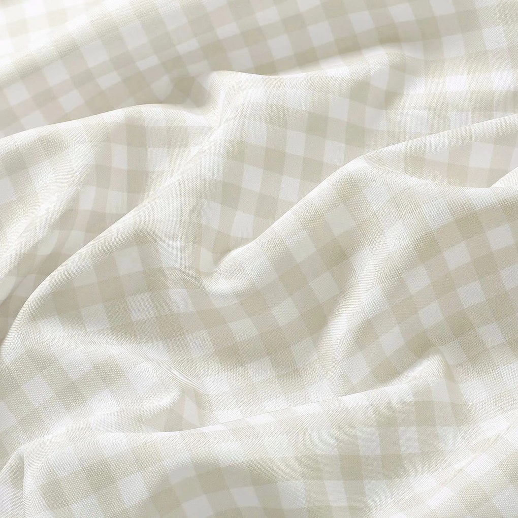 Goldea teflonos asztalterítő - bézs kockás 120 x 120 cm