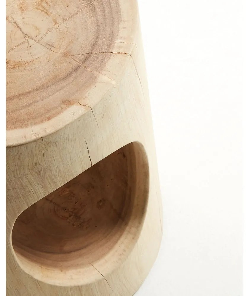 Munggur fa kerek tárolóasztal ø 30 cm Halker – Kave Home