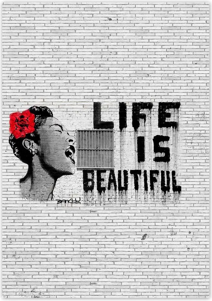 Poszterek 70x100 Banksy Life is beautiful
