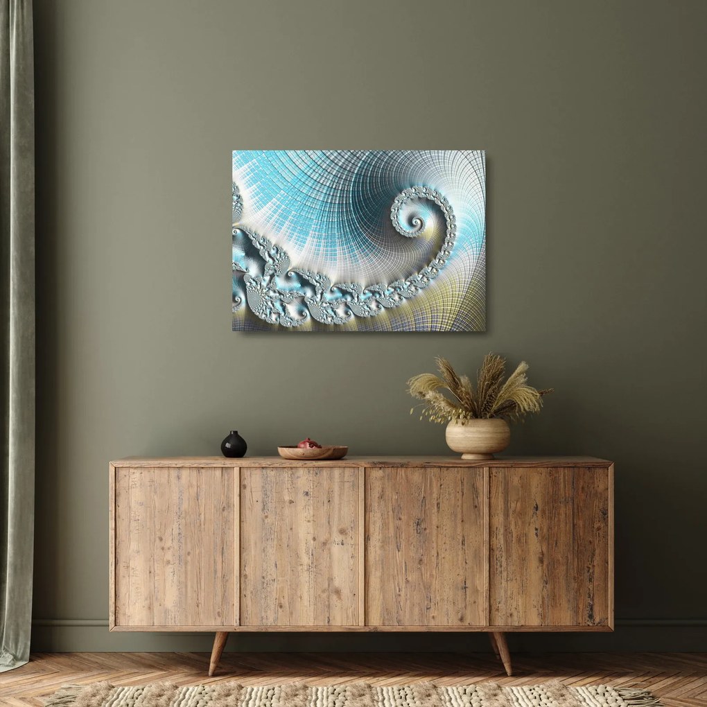 Egy texturált spirál képe (üvegen) (70x50 cm)