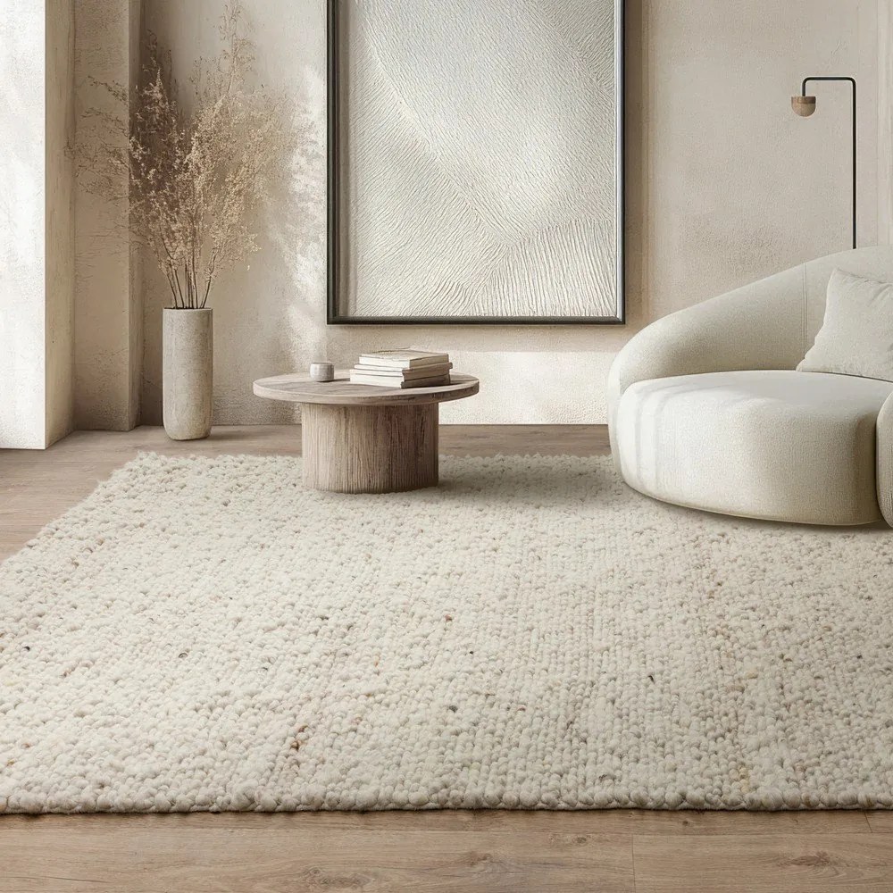 Elefántcsont színű kézi szövésű gyapjú szőnyeg 160x230 cm Adler Ivory – Asiatic Carpets