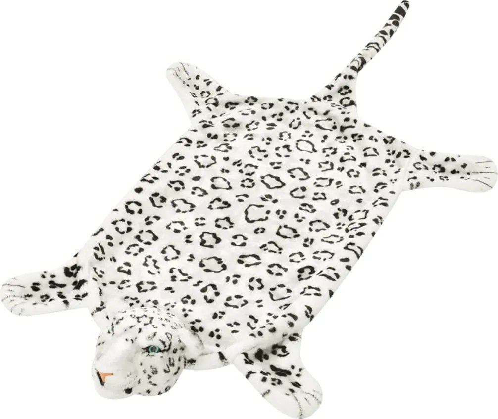 vidaXL fehér plüss leopárd szőnyeg 139 cm