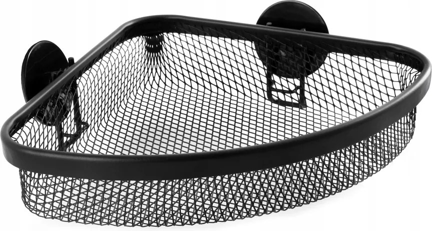 Awd Interior Fekete Fürdőszobai Zuhanypolc Akasztós Sarok Kosár