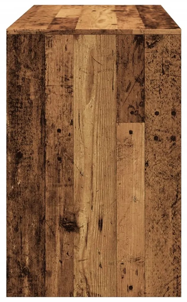 antik fa színű szerelt fa íróasztal 101 x 50 x 76,5 cm