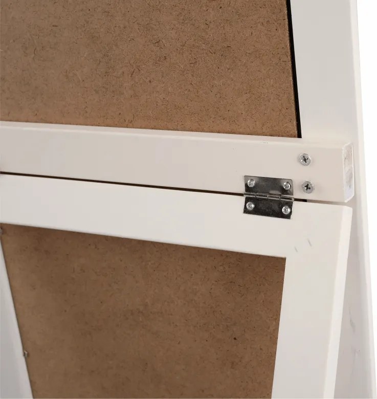 Tükör, krém színű fa keret, MALKIA tip 12