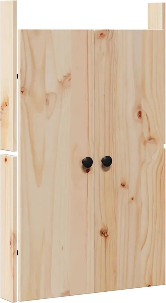 vidaXL Konyhai ajtó Barna Tölgy 50 x 9 x 82 cm Tömör fenyőfa