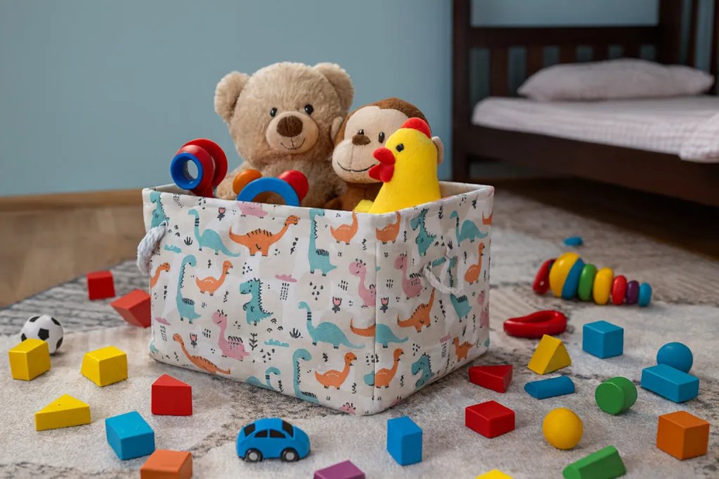 Dínós tároló doboz 30 x 40 x 21 cm - l méret