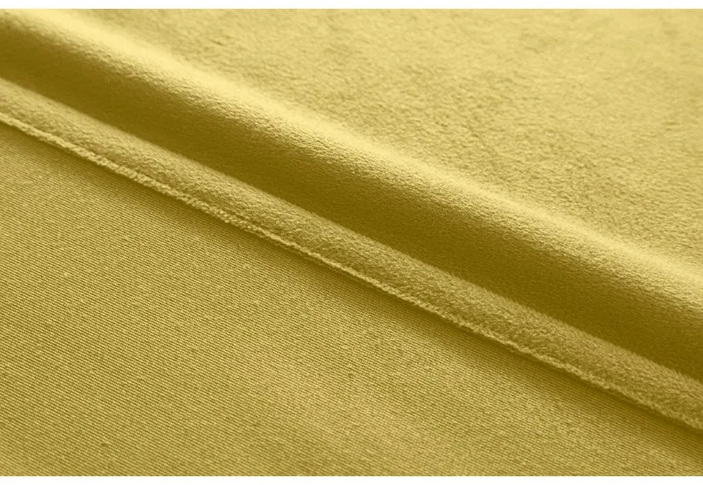 Sötétítő függöny VELVET 140x270 cm, mustárszínű Felfüggesztés: Hullámos sínszalag