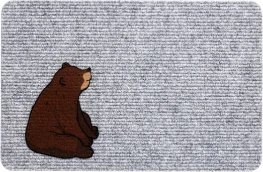 Lábtörlő Ryps szőnyeg logóval 60 x 40 cm medve cipőhöz