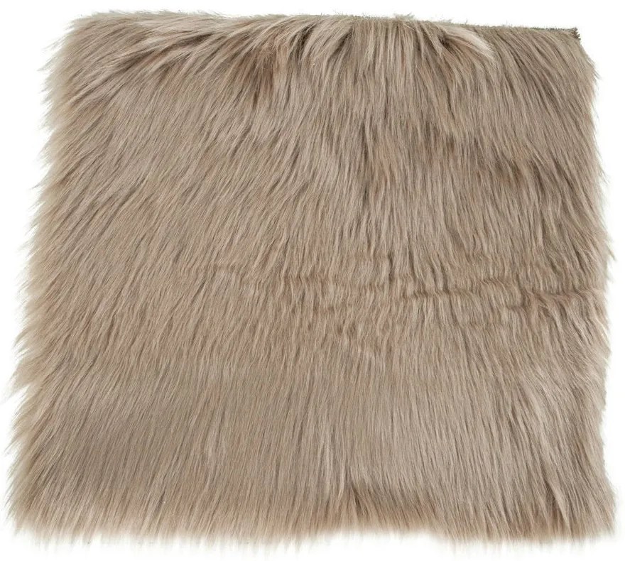 Mesterséges báránybőr ülőpárna, gomba, 40x40 cm
