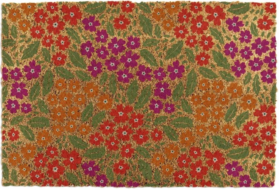 Kókuszrost lábtörlő 40x60 cm Floral – Artsy Doormats