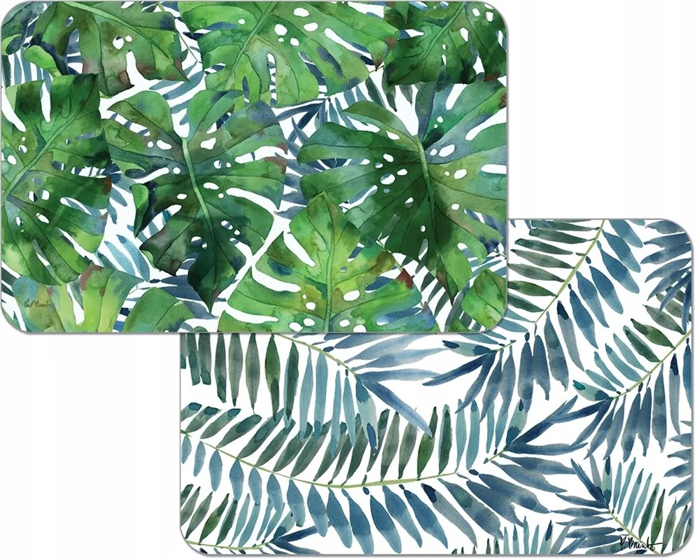 Kétoldalas Polipropilén Teríték Cala Home Pálma Levél mintás