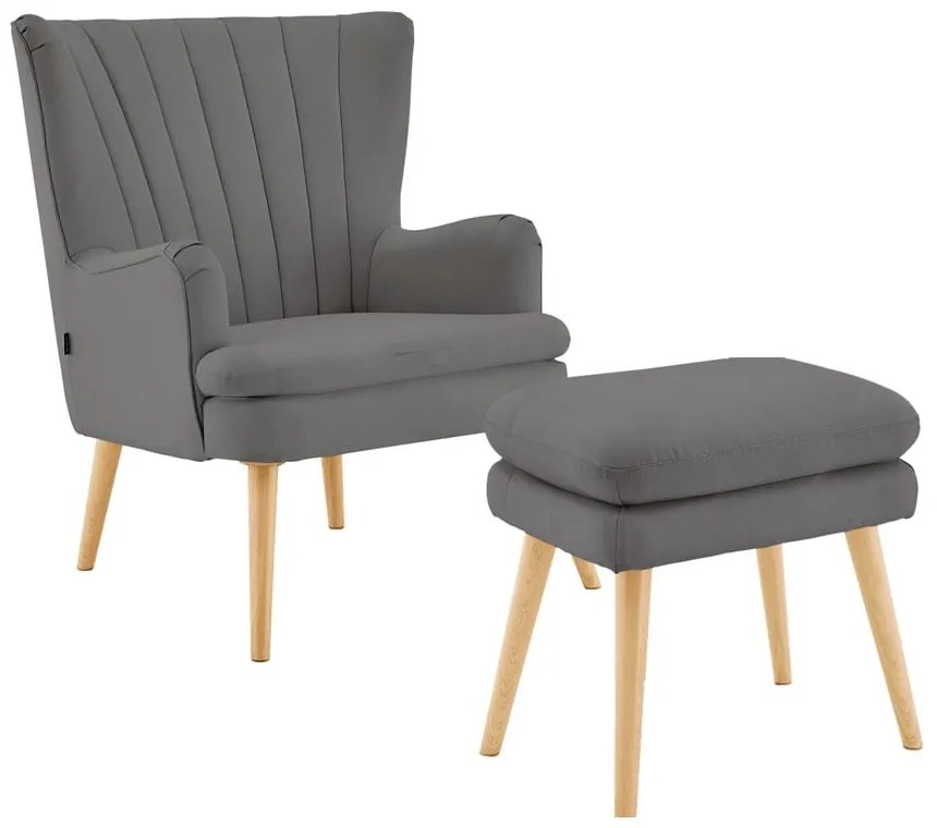Szürke fotel Zenia - Støraa