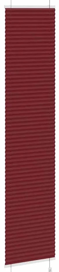 pliszírozott redőny Bordeaux piros 50x200 cm szövetszélesség