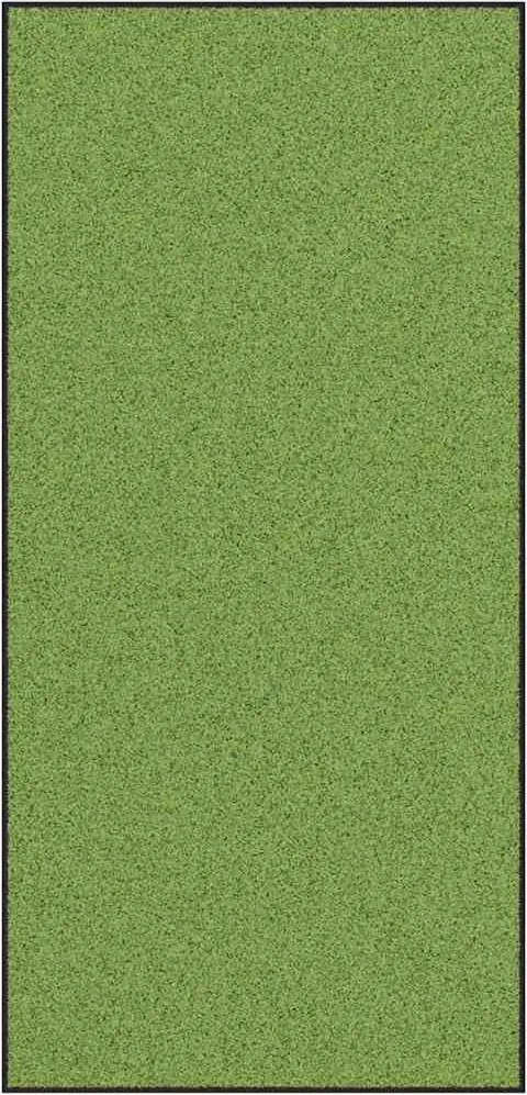 vidaXL Ajtószőnyeg Egyéb Zöld és Fekete 120 x 250 cm Poliamid és PVC