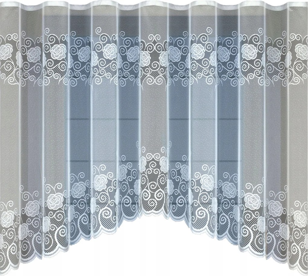 Mg Függöny 24384 Ív Fehér 300x160 szalaggal lengyel