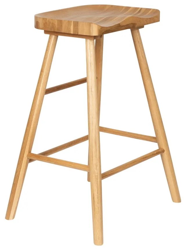 Natúr színű tölgyfa bárszék (ülésmagasság 65,5 cm) Vander – White Label