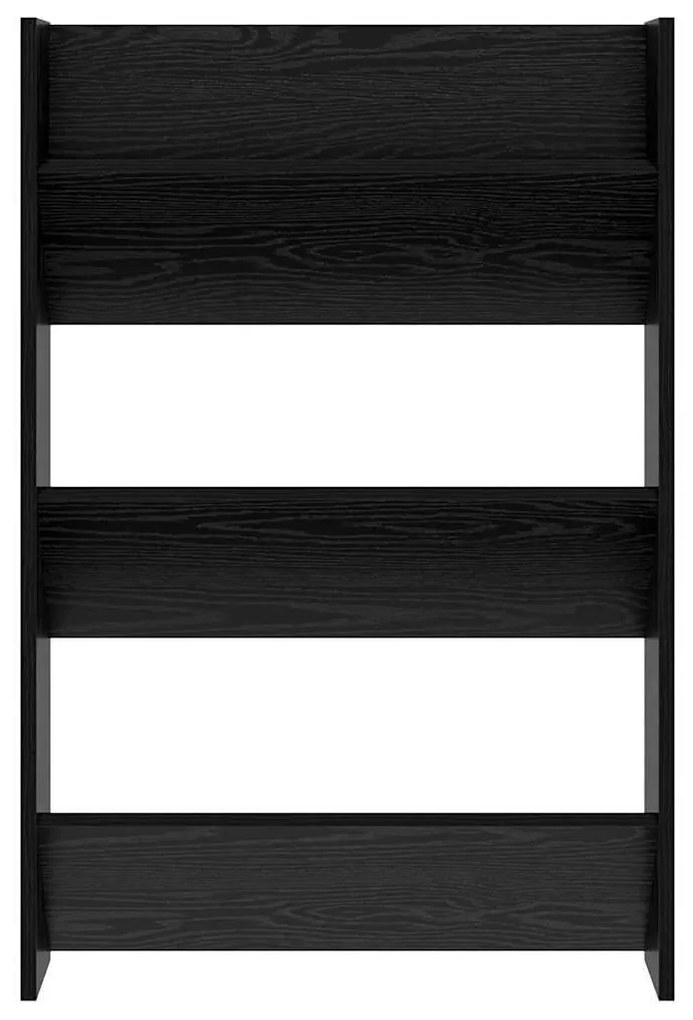 Cipőszekrény 2 pcs Fekete tölgy 60 x 18 x 90 cm Faanyag