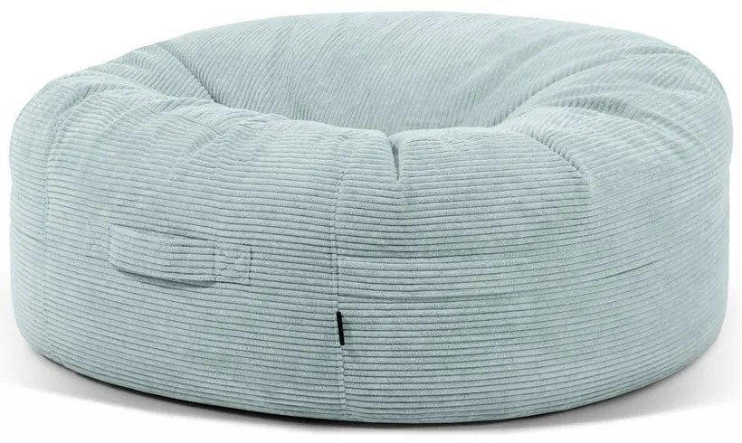 Mentazöld kordbársony babzsákfotel Roll 135 – SLOWDOWN