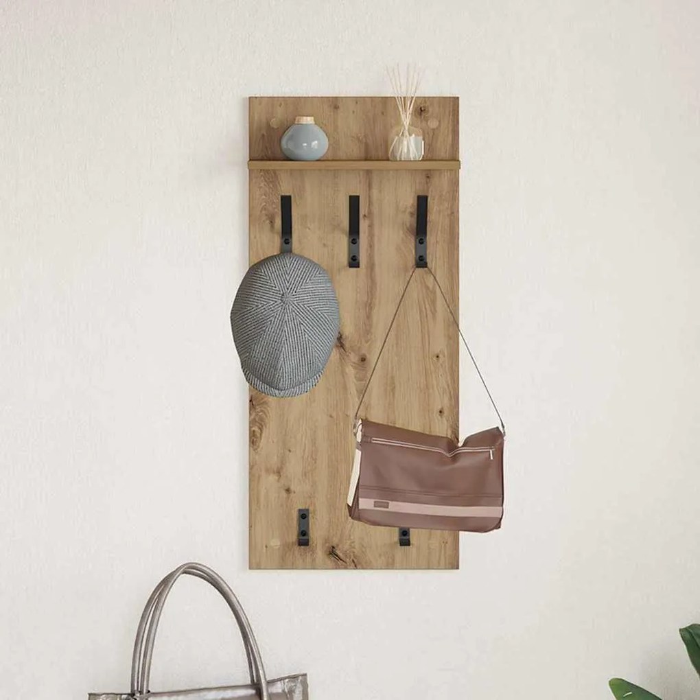Fali Kabáthorog kézműves tölgy 90 x 40 x 10 cm Faanyag