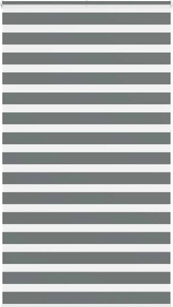 vidaXL zebrafüggönnyel sötét szürke szövetszélesség 130,9cm poliészter