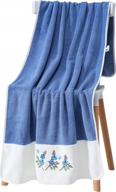 Gyorsan Száradó Nedvszívó Mikroszálas Fürdőlepedő 50x100 cm Kék