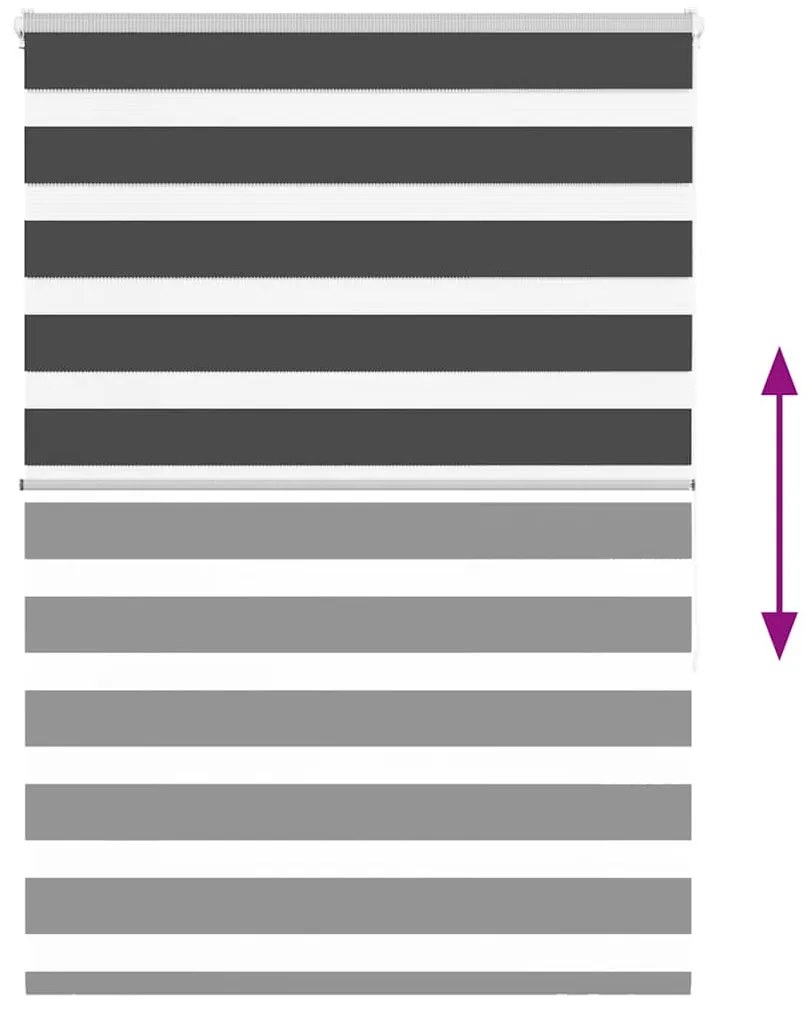zebrafüggönnyel fekete szövetszélesség 110,9 cm poliészter