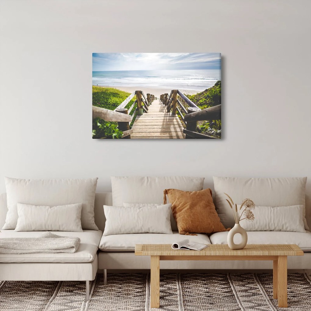 Kép - Bejárat a strandra (90x60 cm)