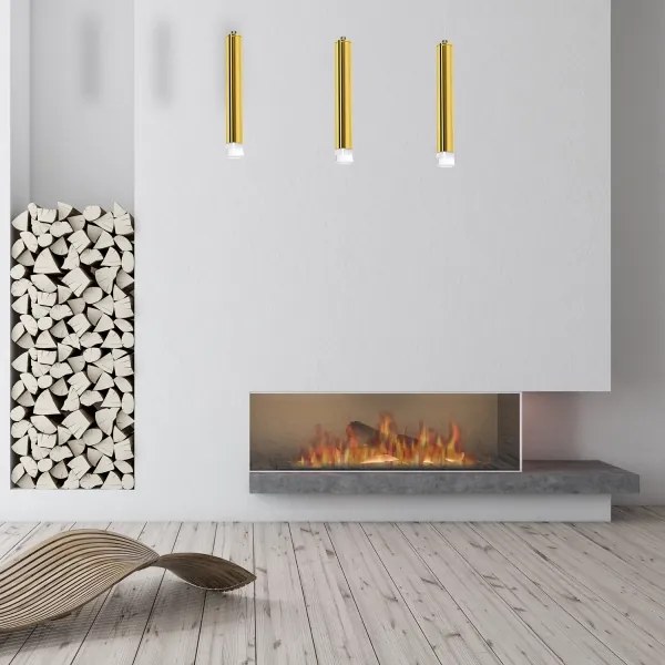 LED Csillár zsinóron GOLDIE 3xLED/15W/230V arany