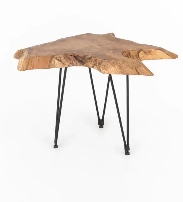 Natura teakfa dohányzóasztal, 50 x 50 cm - WOOX LIVING