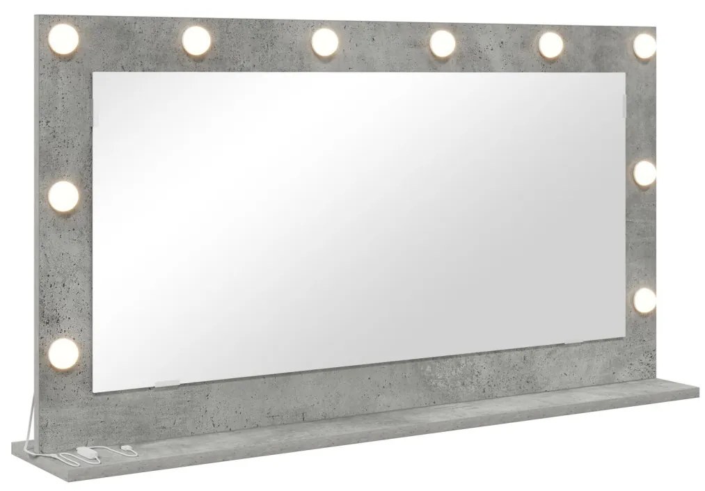 pipere tükör Beton szürke 100 x 55 x 18 cm Tükör Pipere tükör