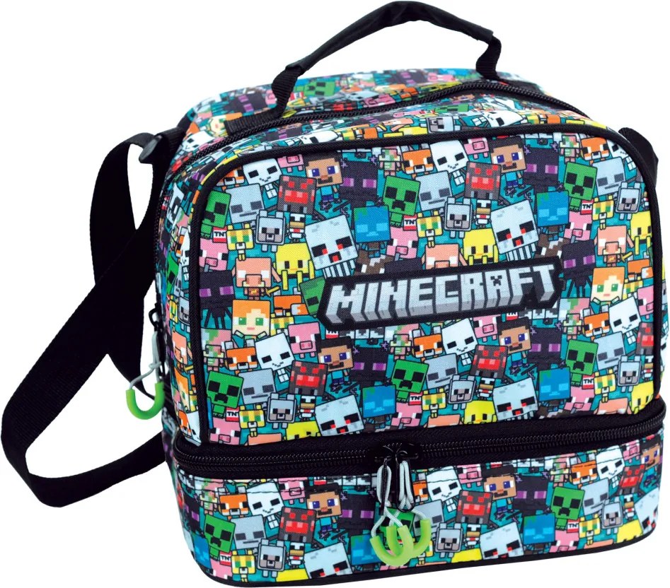 Minecraft Chibi thermo uzsonnás táska 21 cm