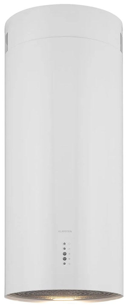 Klarstein Bolea, sziget páraelszívó, Ø 38 cm, recirkulációs/elszívás üzemmód, 600 m³/ó, LED, aktívszén szűrőkkel