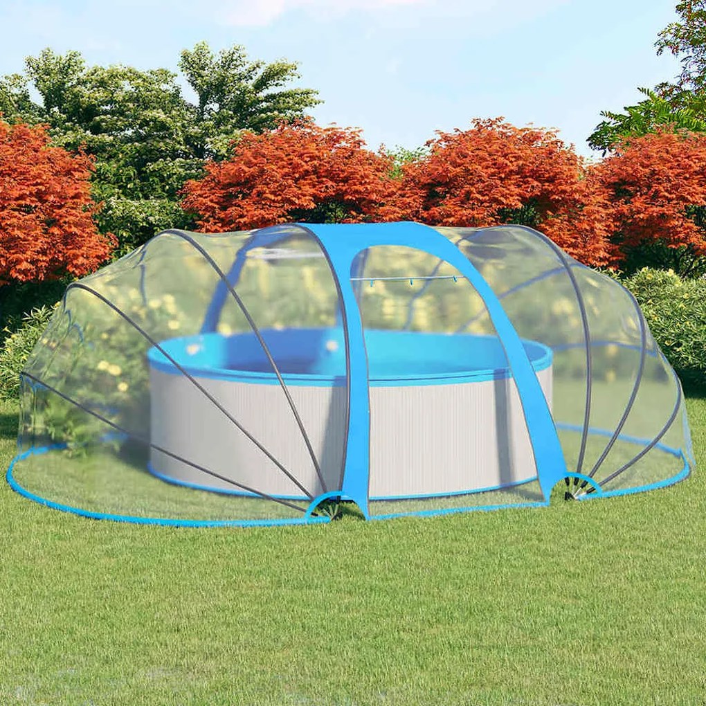 Ovális medencekupola 530 x 410 x 210 cm